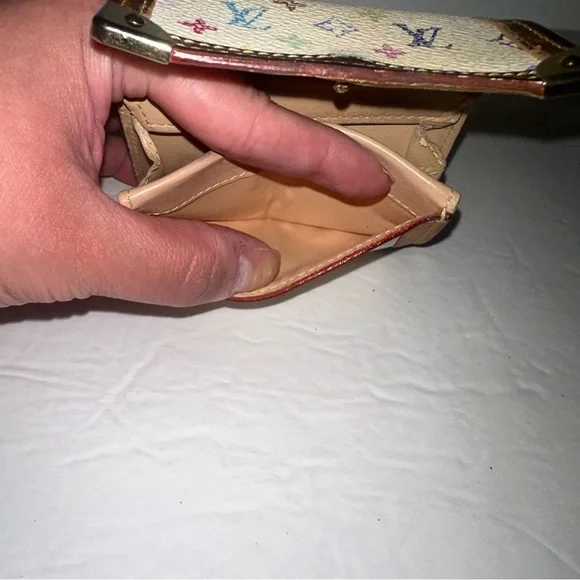 Louis Vuitton Murakami White Monogram Multicolor Porte Monnaie CardHolder MI1015 - Picture 6 of 17